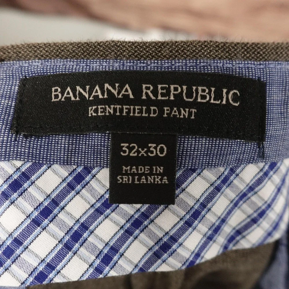 Banana Republic Kentfield Chino Pants Mens 32x30 Brown Regular Fit Cotton